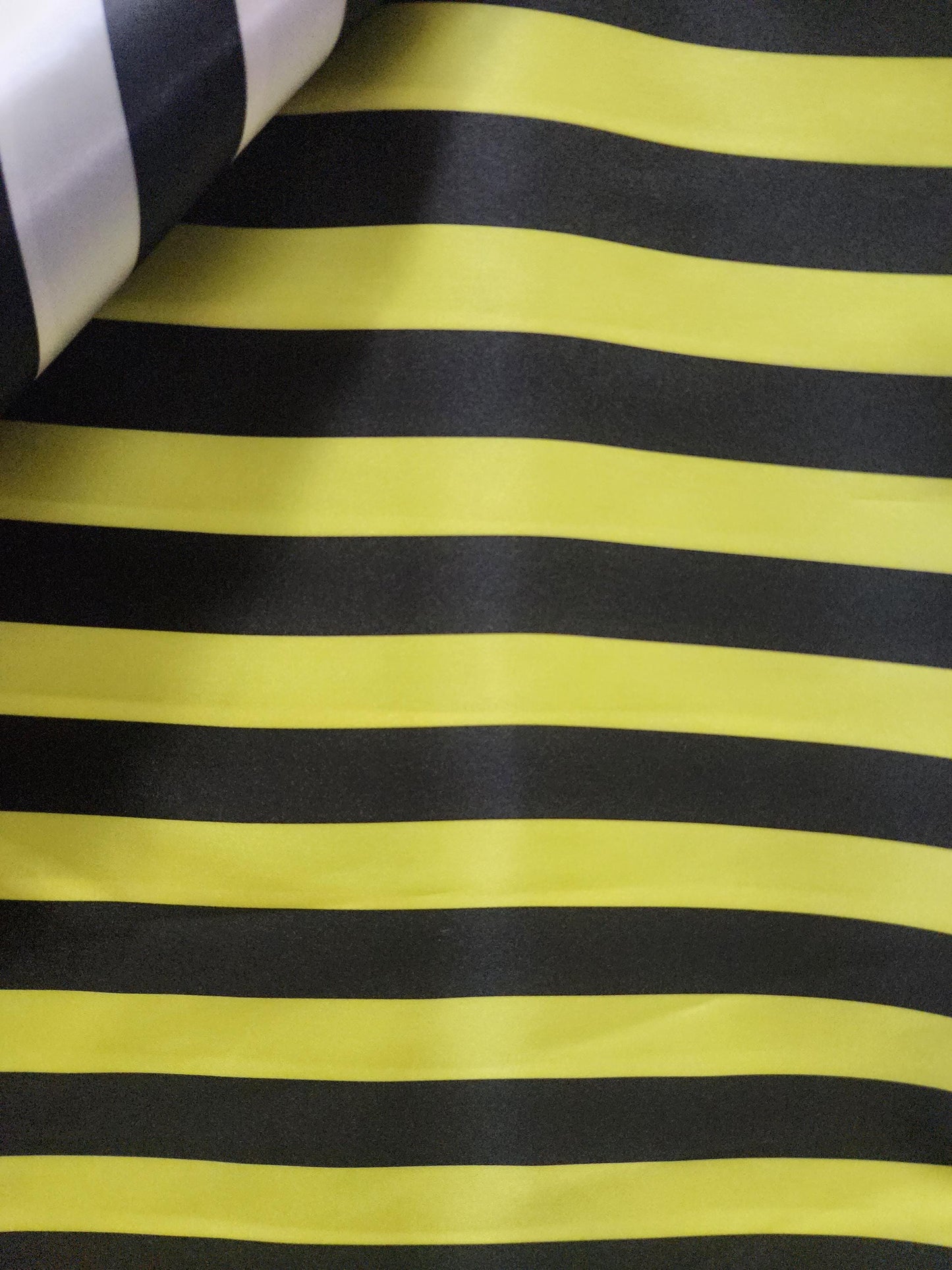Stripe Soft/Silky Charmeuse Satin 1inch striped Fabric. Sold by The Yard