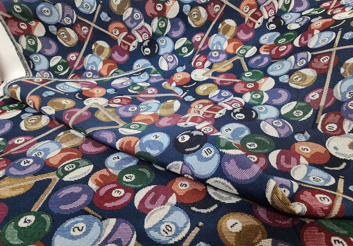 Vintage fabric, billiards pattern tapestry fabric 54 inches upholstery, sold by yard,
