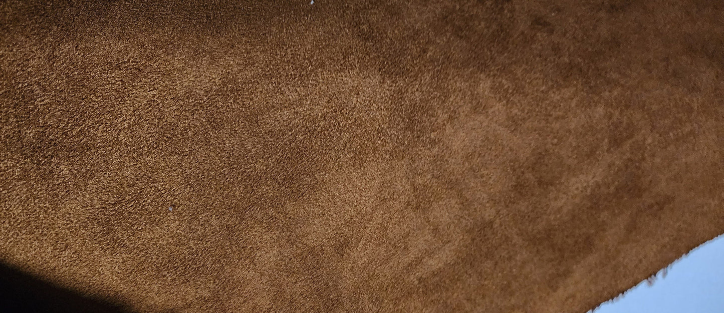 Microfiber Suede Rust Upholstery Fabric 58" Width Sold By The Yard
