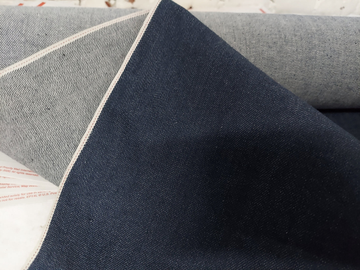 Red Thread Selvedge American Denim. Coats,Jackets,Handbags,Apparel,Slacks Fabric is sold by the yard