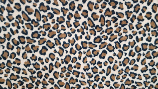 Ad Fabric, Polar Fleece Fabric Prints  Leopard Fleece Fabric. BEIGE / 60" Wide/Sold by The Yard