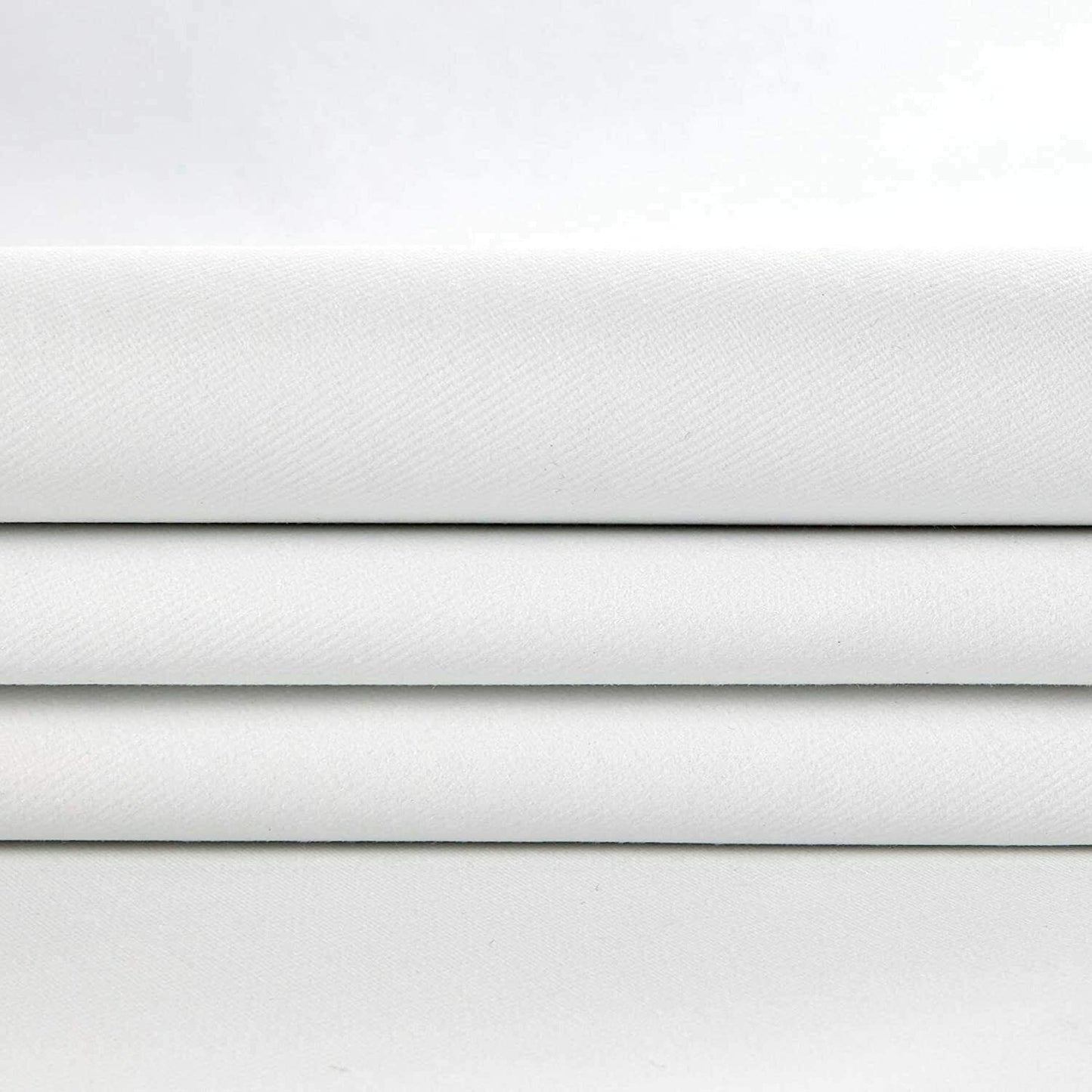 Black out Drapery Fabric White color, 3 pass blackout fabric, 58" wide, sold by yard in continuous yards