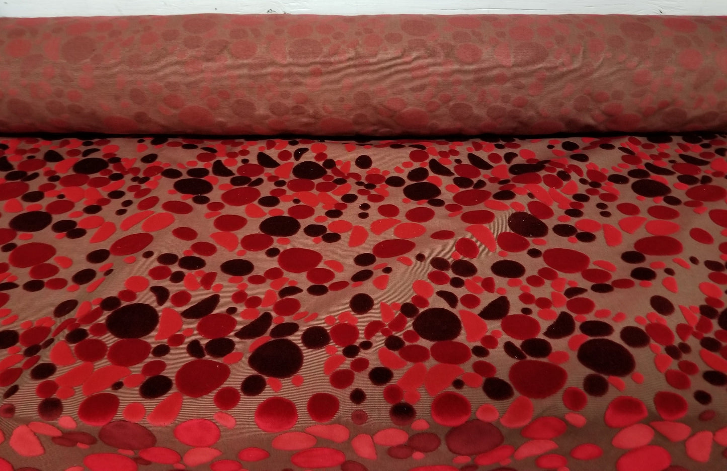 Chenille Fabric, Designer Textured Chenille multi color, Upholstery Fabric, 54" wide, sold by yard in continuou yards