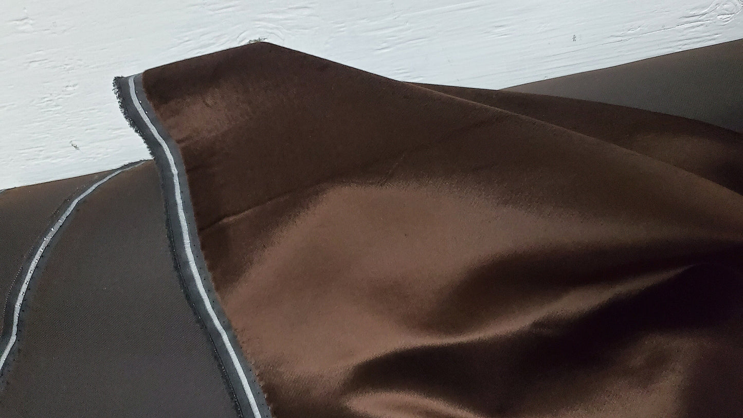 JB Martin 100% Cotton Velvet Upholstery Fabric by The Yard Color Chocolate, 54" wide.
