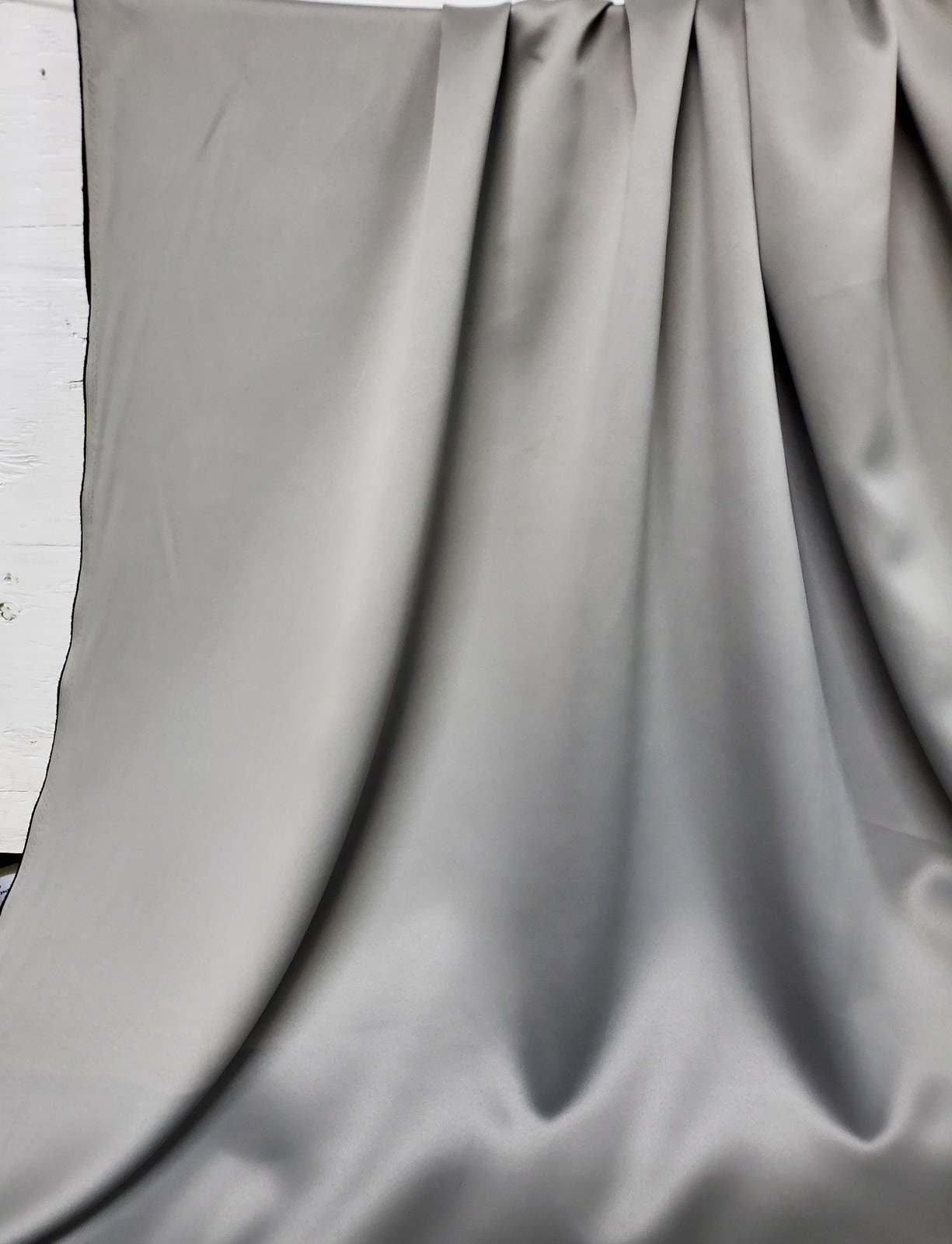 Blackout Drapery Fabric Titanium color, 3 pass blackout fabric, block out 99%