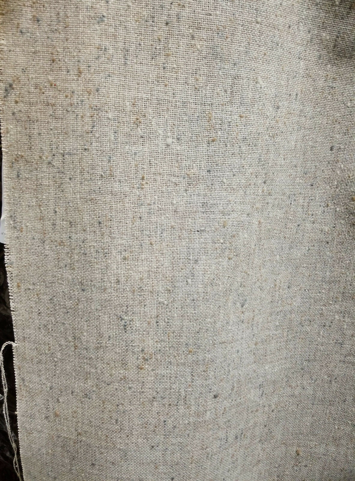 Upholstery linen/polyester fabric, color natural/oatmeal color, 60" wide, sold by yard