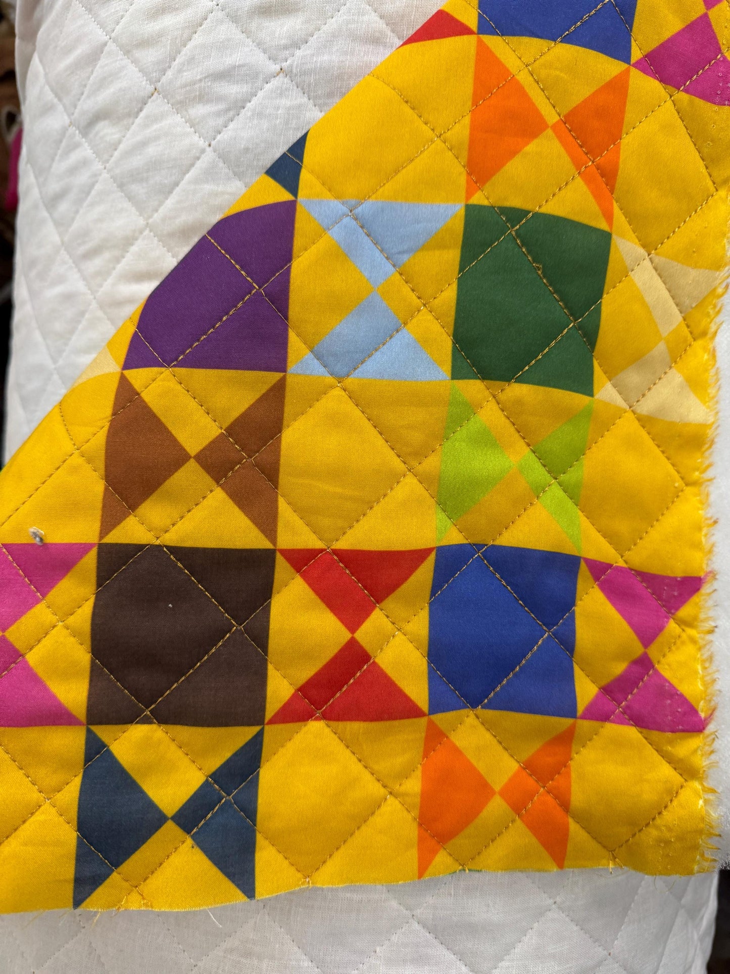 Pre-Quilted Tartan, Fabric. 54" wide, cotton 100%  Fabric by The Yard