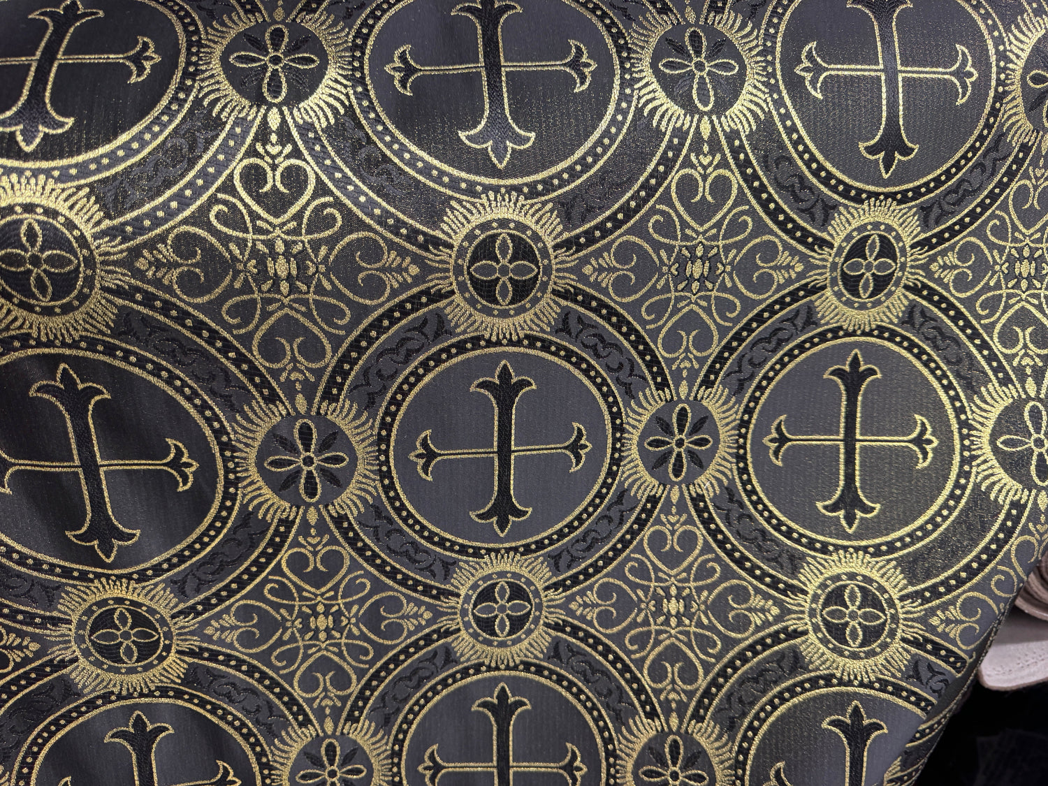 Liturgical Brocade,Church Gorgeous Cross
