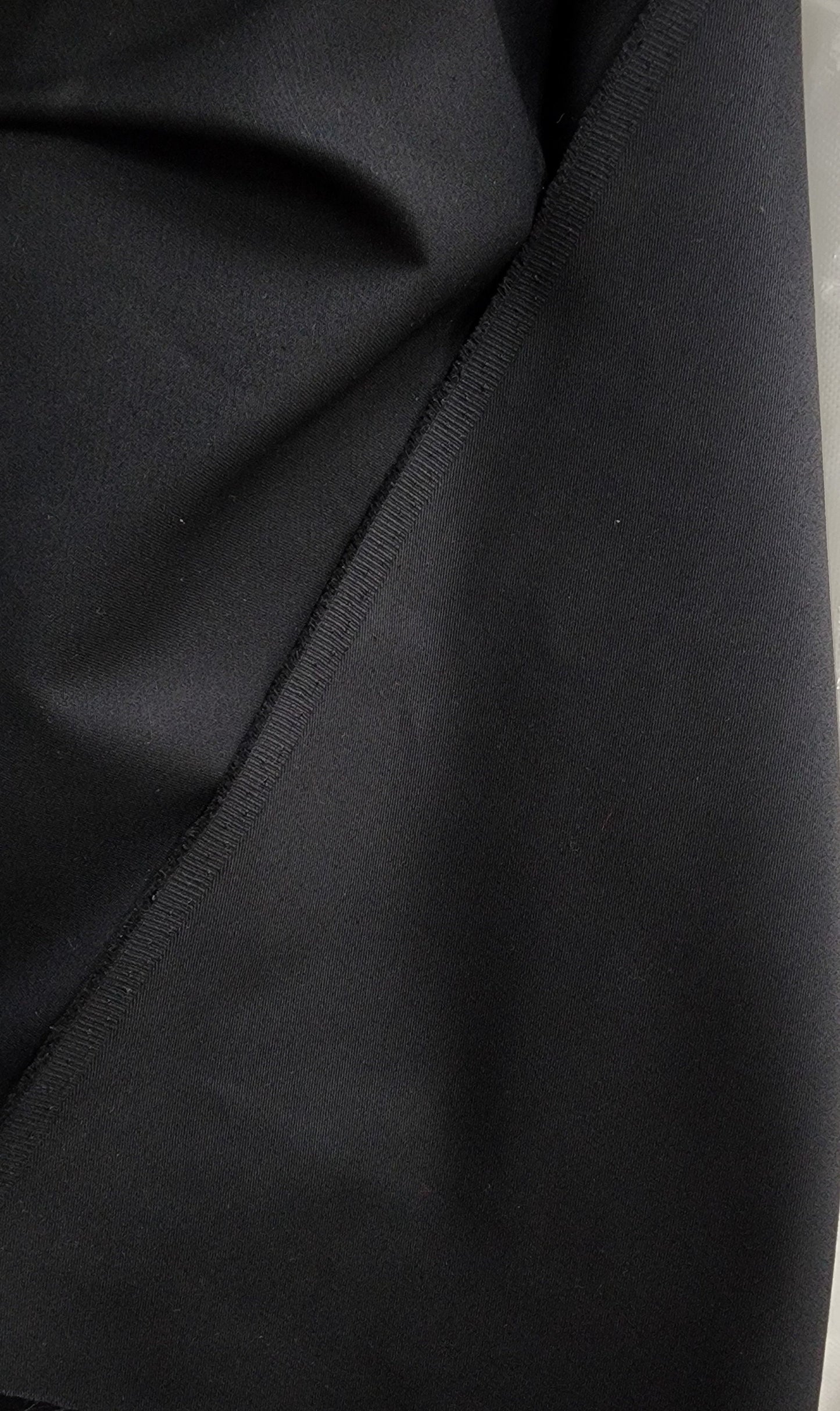 Twill Fabric, Black color,  Twill Fabric by the yard 8 oz 100% Cotton 58 in width , sold by yard in continuous yards.