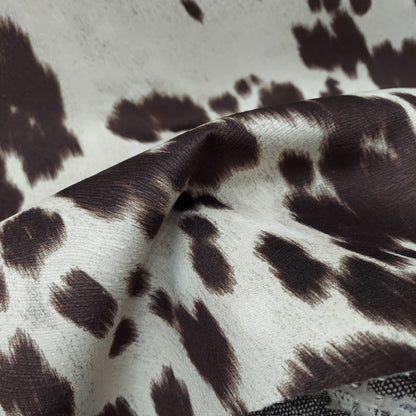 ad cow Print 58 inches fabric Cotton Velvet Upholstery Fabric Per Yard