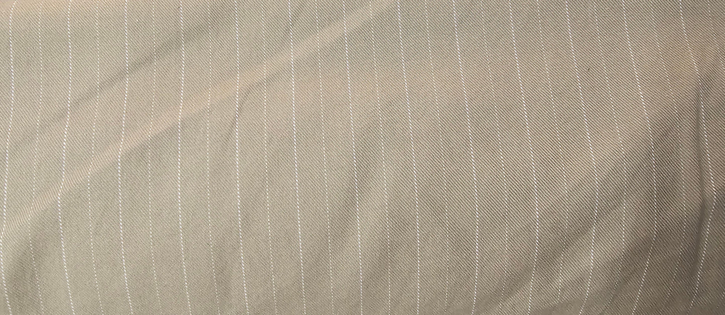 Stripe Twill Denim, color Taupe, color Taupe, 46" wide, sold by yard