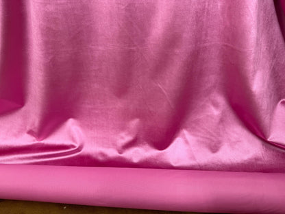 Micro Velvet , Fuschia color, Fabric,Drapery, Upholstery Luxury Fabric, 60" Wide, Sold by The Yard