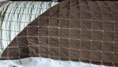 ad fabric Quilted upholstery  Velvet Brown Fabric Sold Yard, 56" Wide