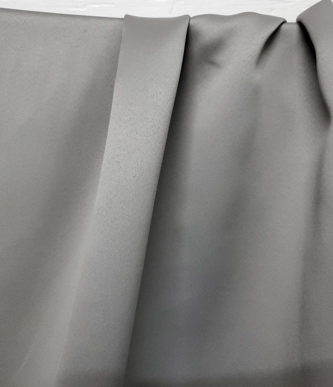 Blackout Drapery Fabric Titanium color, 3 pass blackout fabric, block out 99%