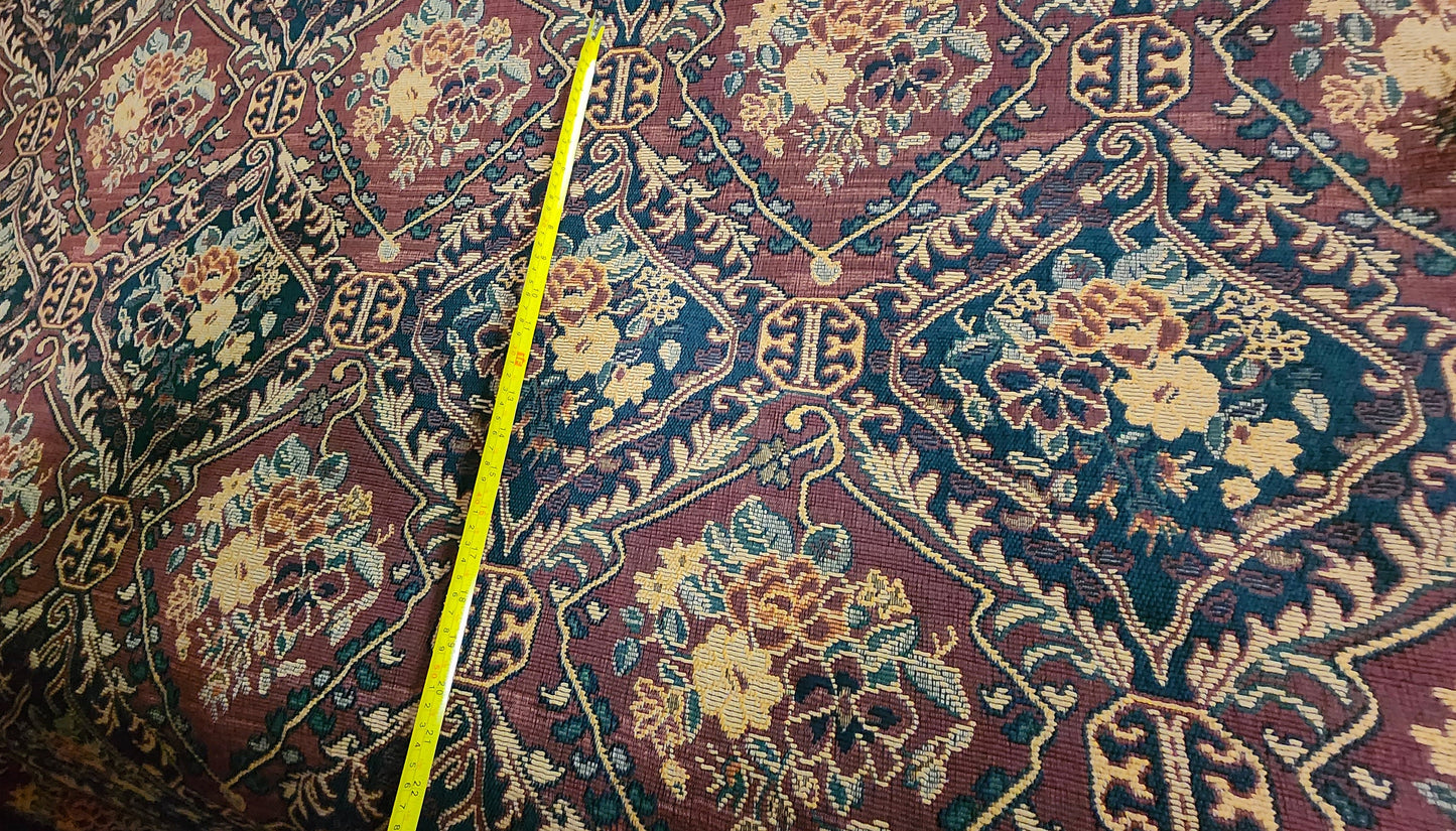 Vintage Heavy Medallion Chenille Tapestry Upholstery Fabric high quality tapestry sold by yard 54 inches wide