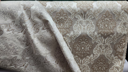 Damask Classic Jacquard Brocade, Fabric 58" Wide, Sold by Yard