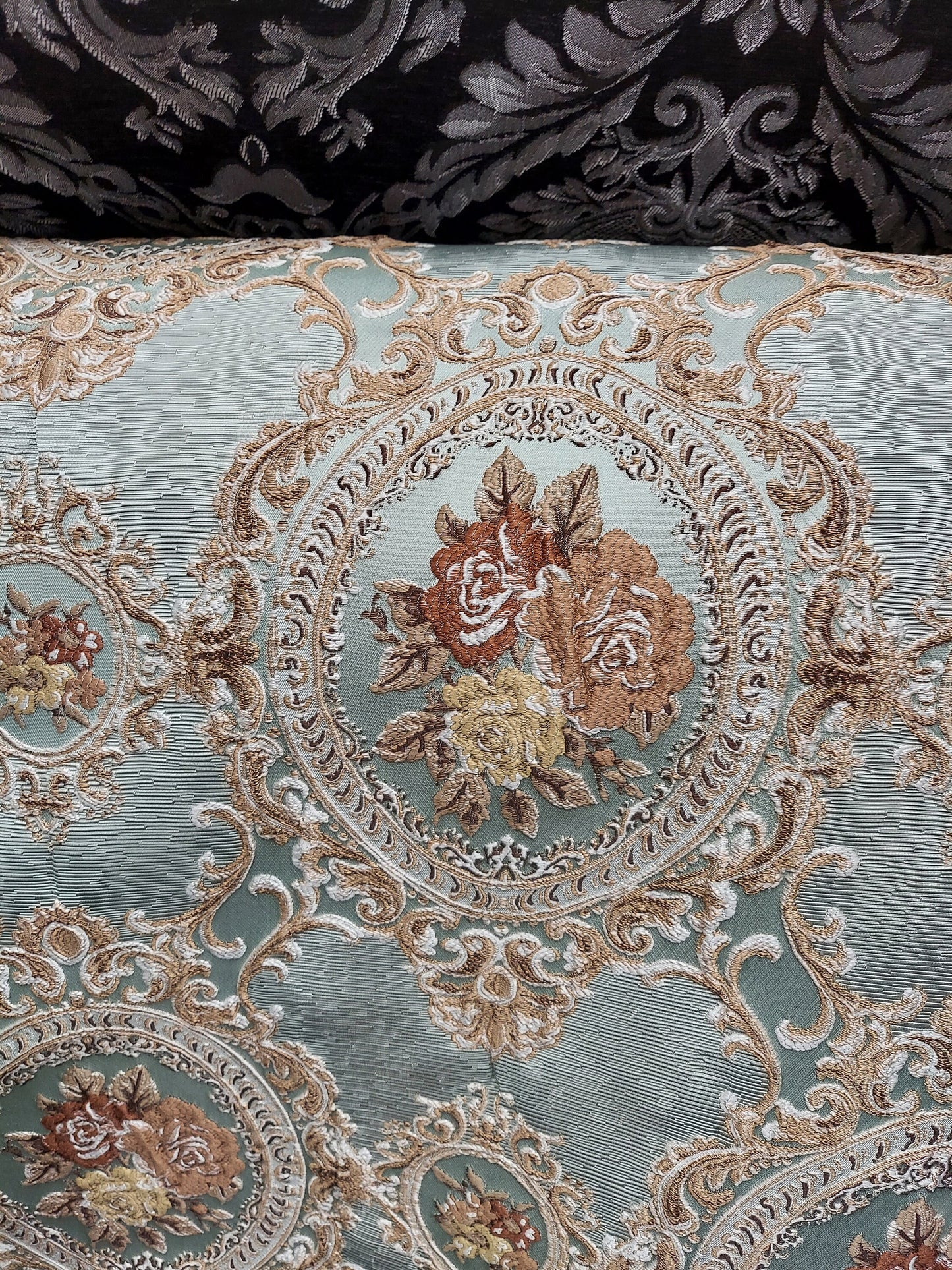 Vintage Medallion Chenille Tapestry Upholstery Fabric high quality tapestry sold by yard 58 inches wide