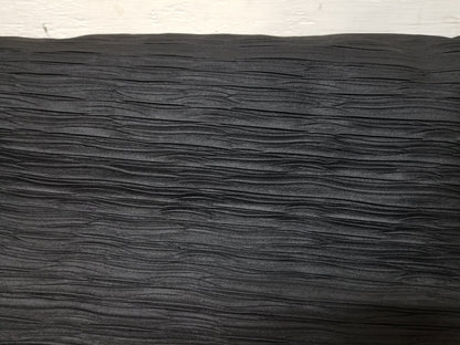Vinyl Khave Fabric,  Black Crinkled Faux Leather/ Vinyl, 54" wide, sold by yard