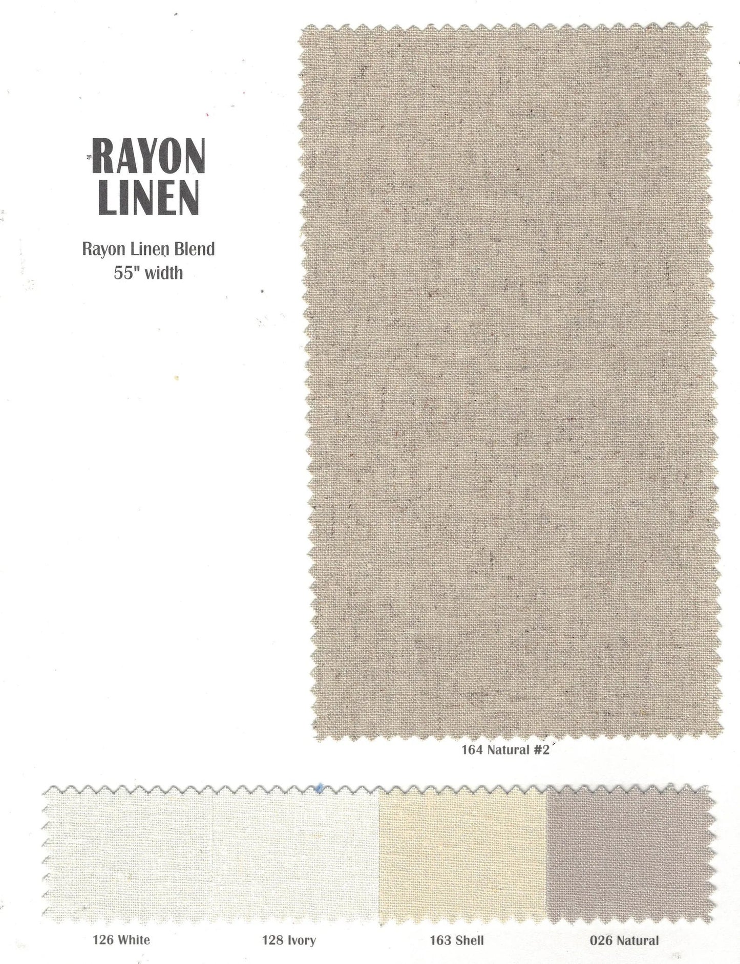 Soft Linen Fabric by the Yard | Rayon Linen Blend NATURAL Soft Hand Feel Linen Rayon Fabric by the Yard for Clothes, Costumes, Crafts, etc