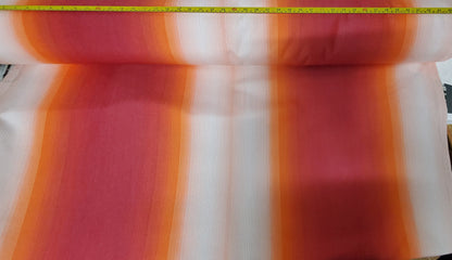 Sunbrella® Awning Stripe Vintage, Red/orange  Fancy 46" Fabric