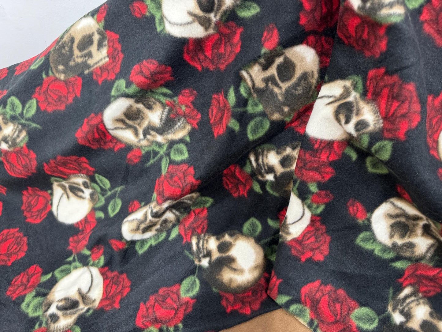 Ad Fabric, Polar Fleece Fabric Prints Skulls  Fleece Fabric / 60" Wide/Sold by The Yard