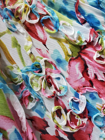 Ruffle Chiffon Fabric