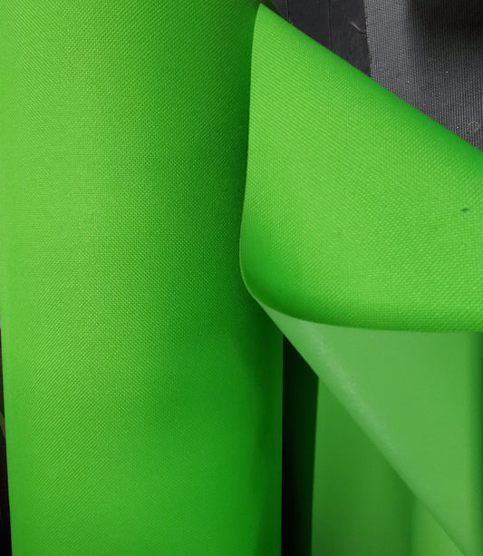 Waterproof Canvas Indoor/Outdoor Fabric  Waterproof Solid Fabric - 54" wide - Neon Green  - Sold by the Yard