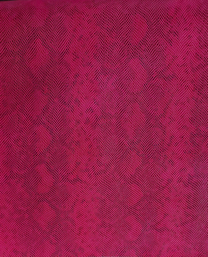 Vinyl King Cobra Snake FUCHSIA Vinyl Animal Skin Fabric Sold By The Yard 54" wide