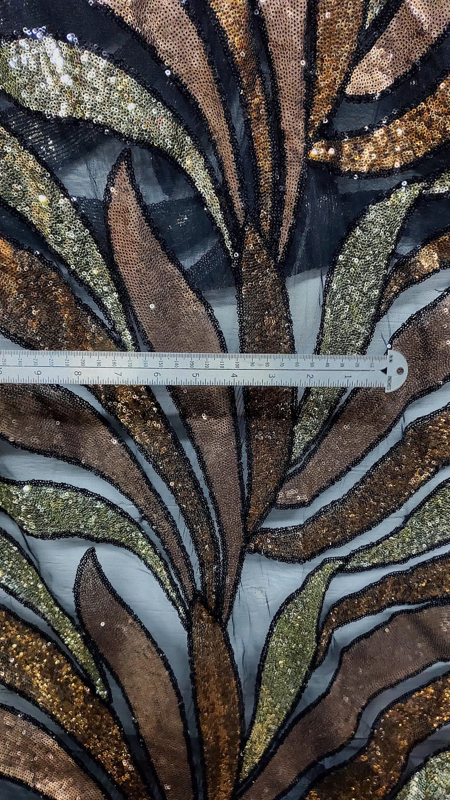 Mini Sequins,Glitters Multi Color Sequins , on BLACK Mesh Fabric by the Yard, 54" wide