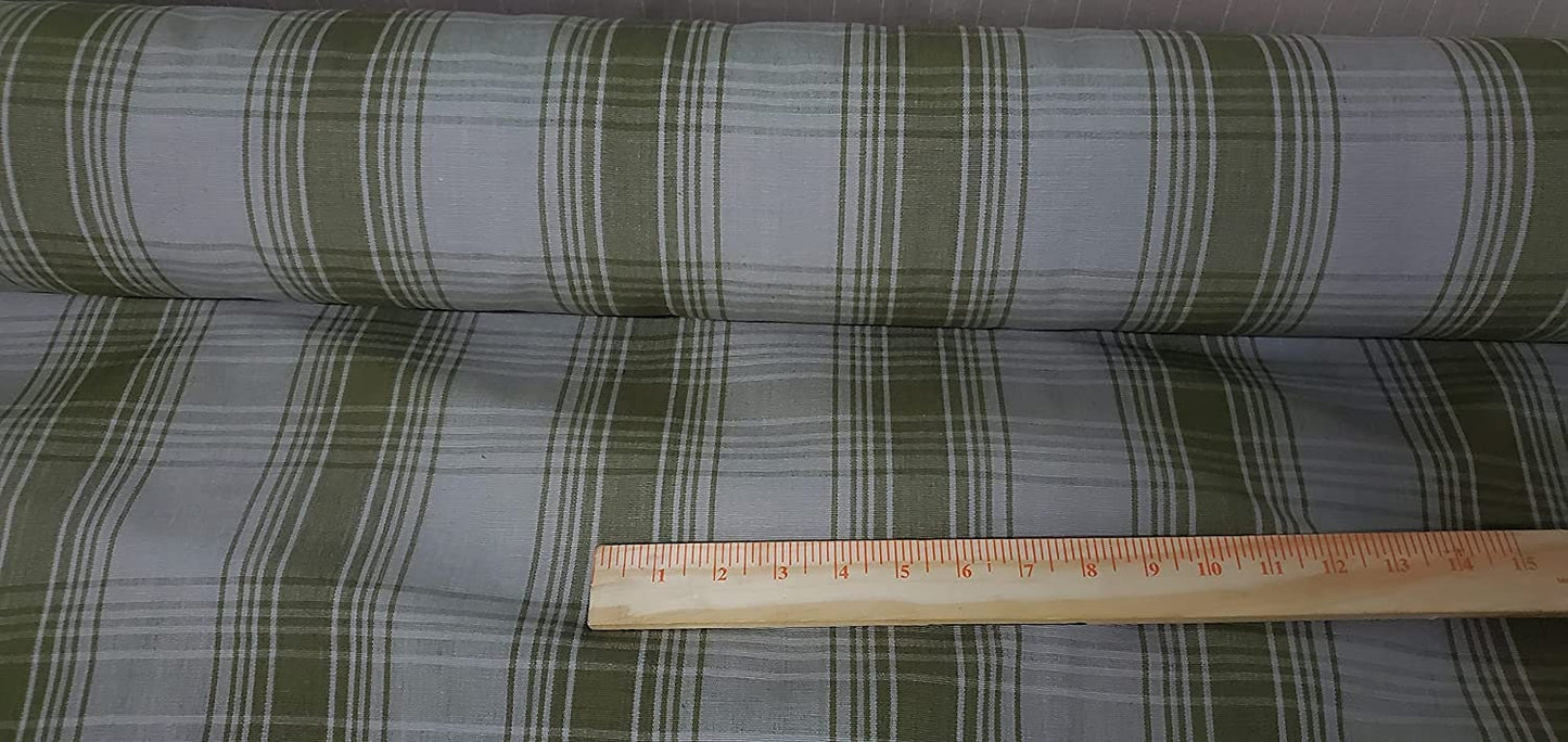 Selvedge Denim Plaid, Multicolor, 42" Wide, Sold by Yard
