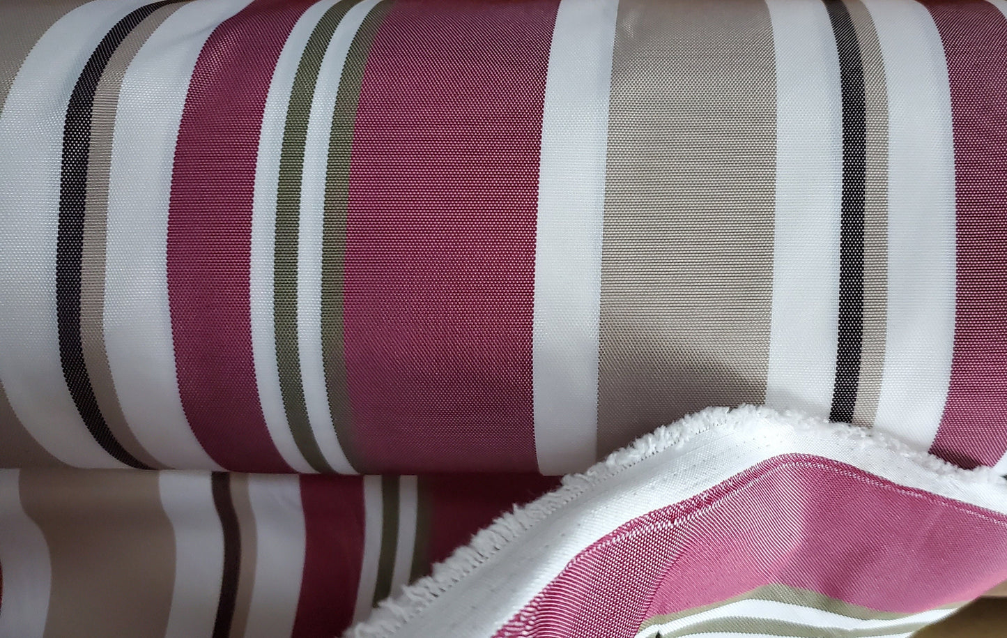 Waterproof Outdoor Canvas Patio Fabric, Multi Striped , Color: White, grey, burgundy,olive,taupe, 58 " wide, sold by yard