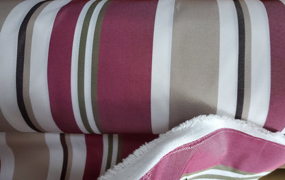 Waterproof Outdoor Canvas Patio Fabric, Multi Striped , Color: White, grey, burgundy,olive,taupe, 58 " wide, sold by yard