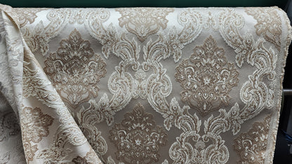 Damask Classic Jacquard Brocade, Fabric 58" Wide, Sold by Yard
