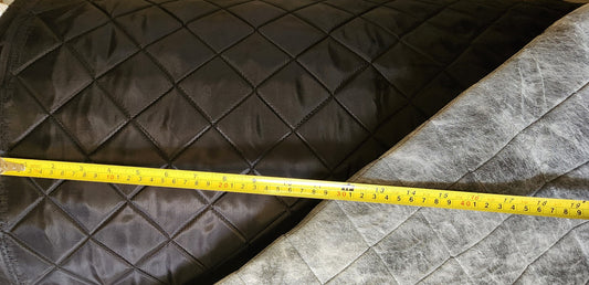 Quilted fabric, Polyester Quilted Padded Lining Fabric Black, 3",  sold by yard, 60" wide
