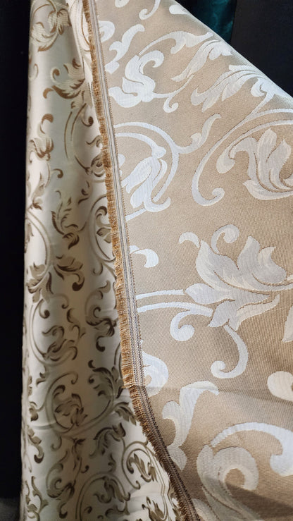 Damask Jacquard Brocade, victorya Classic Fabric 58" Wide, Color Dawn, Sold by Yard