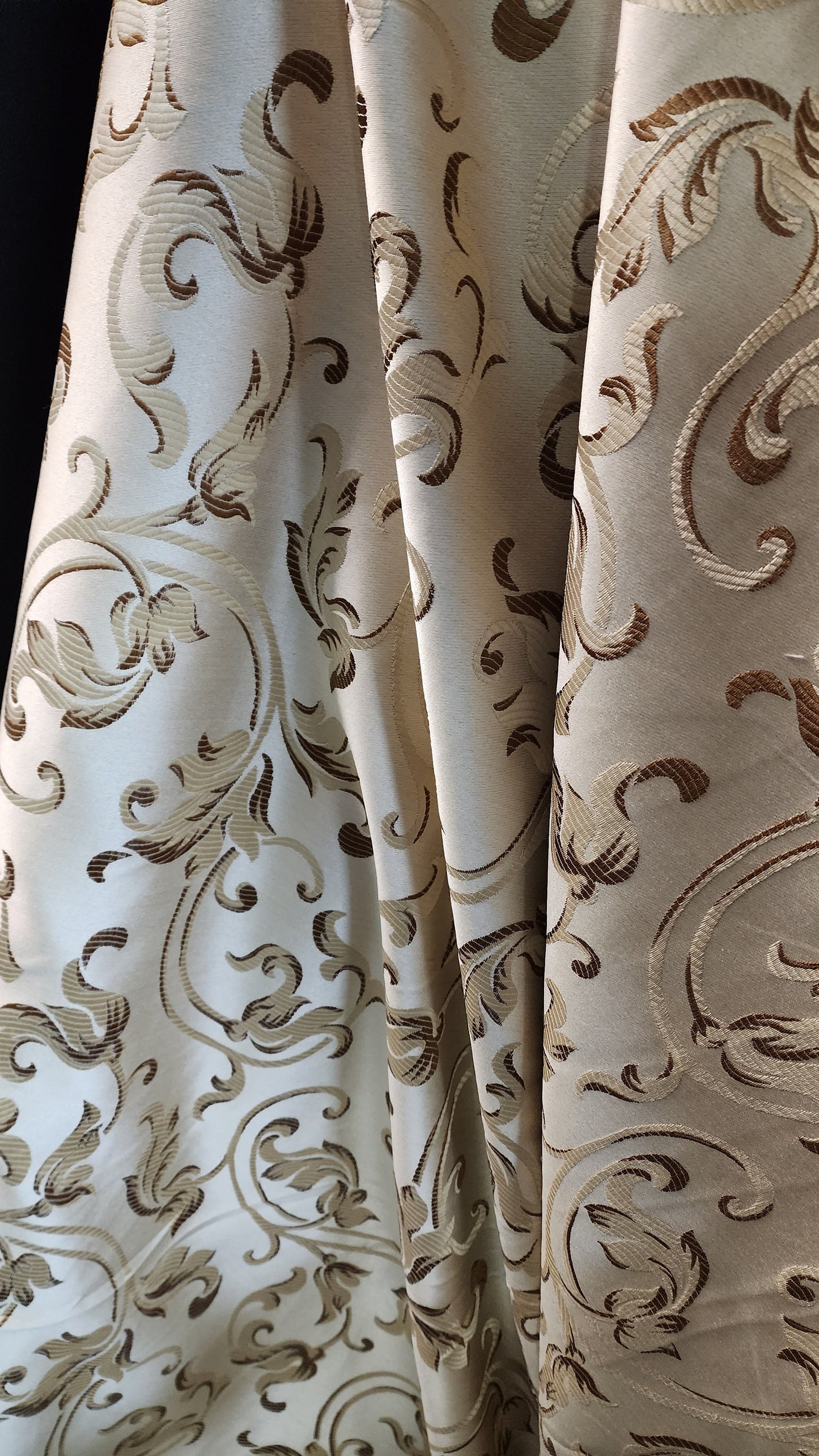 Damask Jacquard Brocade, victorya Classic Fabric 58" Wide, Color Dawn, Sold by Yard