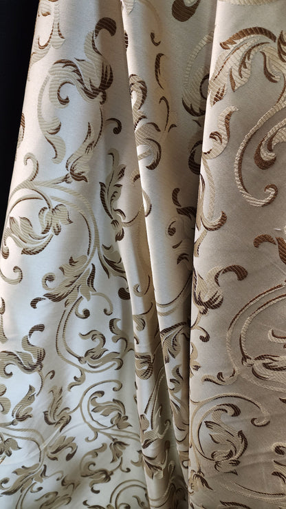 Damask Jacquard Brocade, victorya Classic Fabric 58" Wide, Color Dawn, Sold by Yard