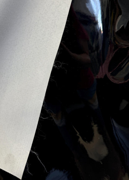 Patent Leather Vinyl Fabric - by The Yard