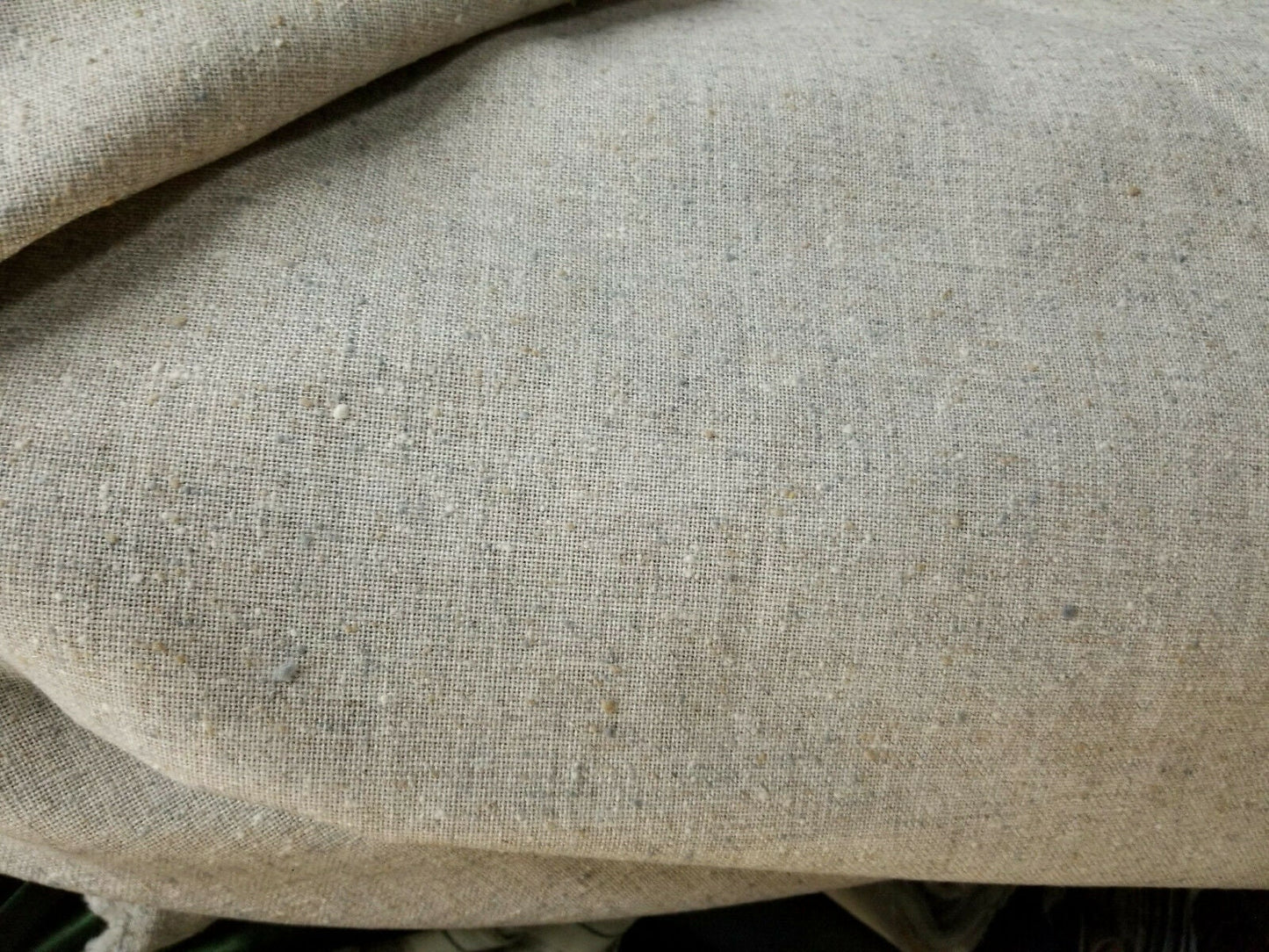 Upholstery linen/polyester fabric, color natural/oatmeal color,  60" wide, sold by yard