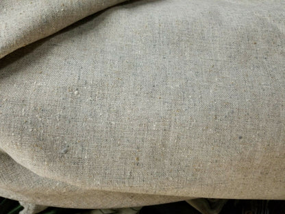 Upholstery linen/polyester fabric, color natural/oatmeal color,  60" wide, sold by yard