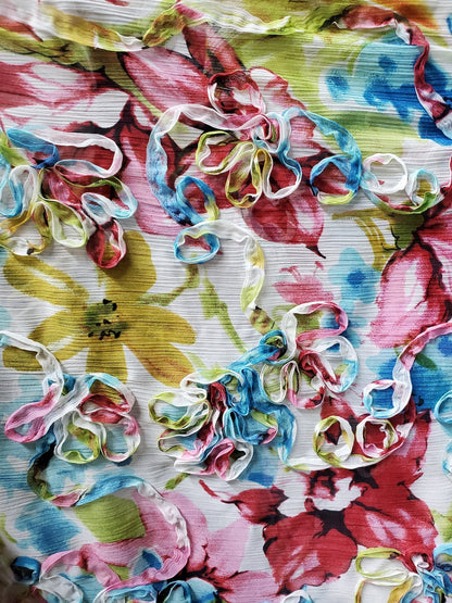 Ruffle Chiffon Fabric