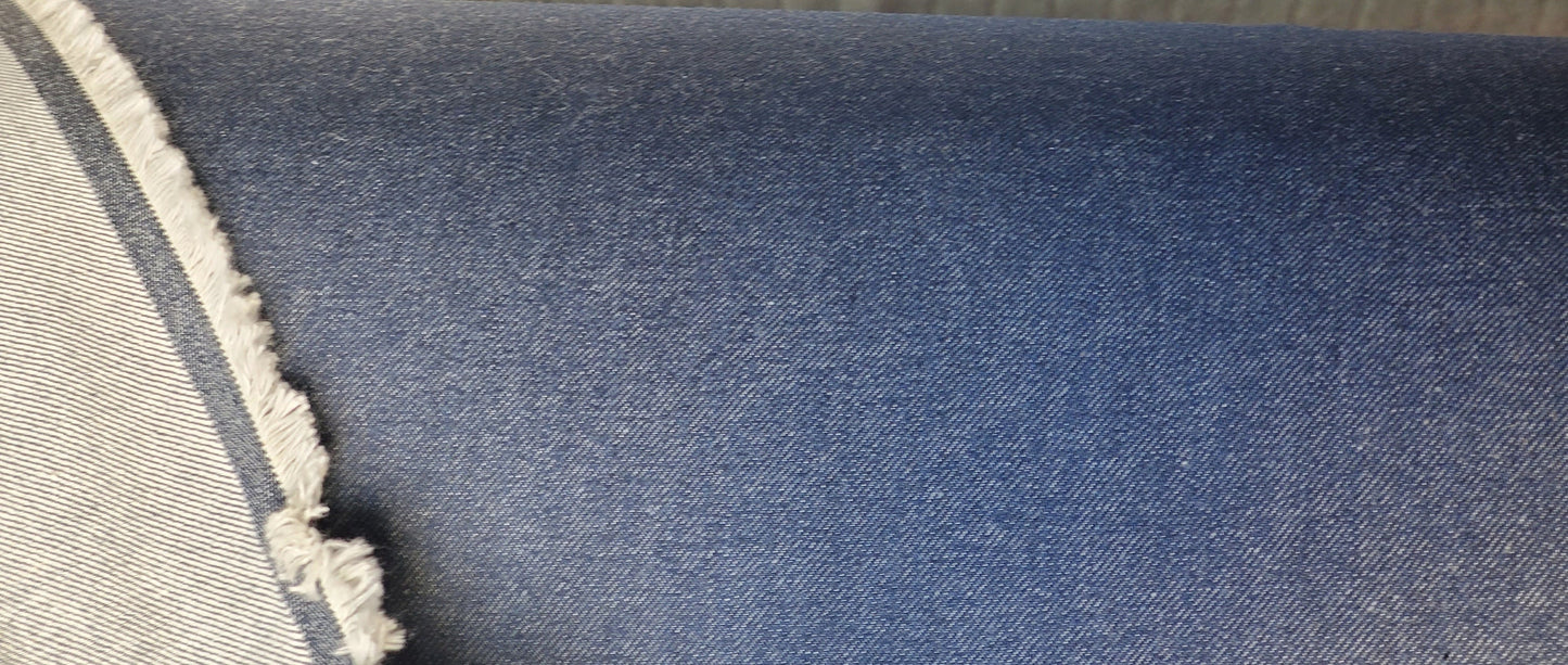 Denim , Heavy Purpose 12 Ounce Denim Cotton Fabric , color indigo, 62" wide