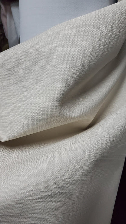 Blackout Roc-lon Texture Drapery Lining 54" wide, color Beige/White 100 percent Blackout Drapery Fabric,