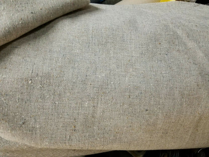 Upholstery linen/polyester fabric, color natural/oatmeal color,  60" wide, sold by yard