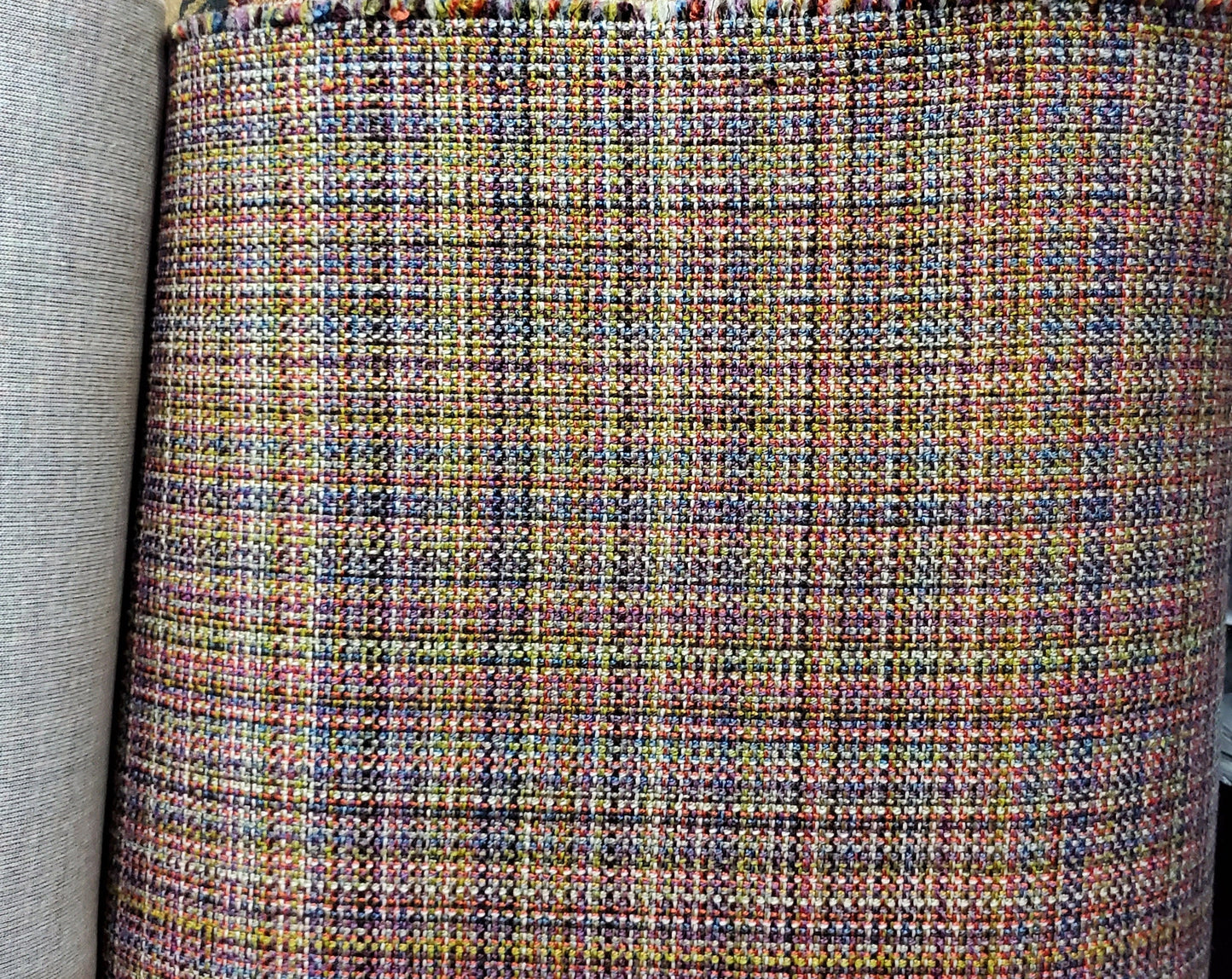 100% Polyester upholstery sewing Fabric,Fairyland pattern Designer Textured Chenille multi color, 54" wide, sold by yard in continuou yards