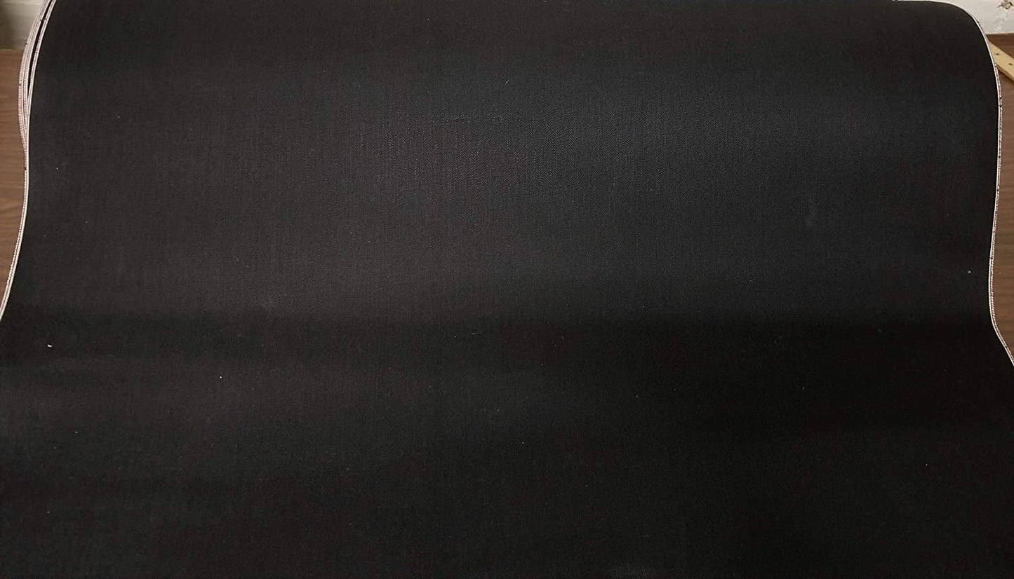 ad fabric Black Cotton dinem Japanese Selvedge Fabric by The Yard Width: 30 inches