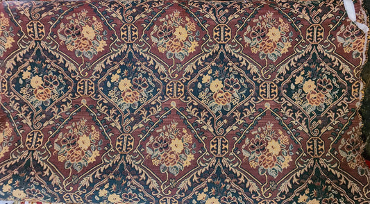 Vintage Heavy Medallion Chenille Tapestry Upholstery Fabric high quality tapestry sold by yard 54 inches wide