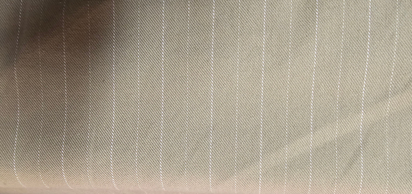 Stripe Twill Denim, color Taupe, color Taupe, 46" wide, sold by yard