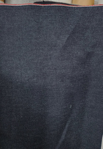 Denim Selvedge indigo blue 30" inches wide Red thread Japan, sold by yard