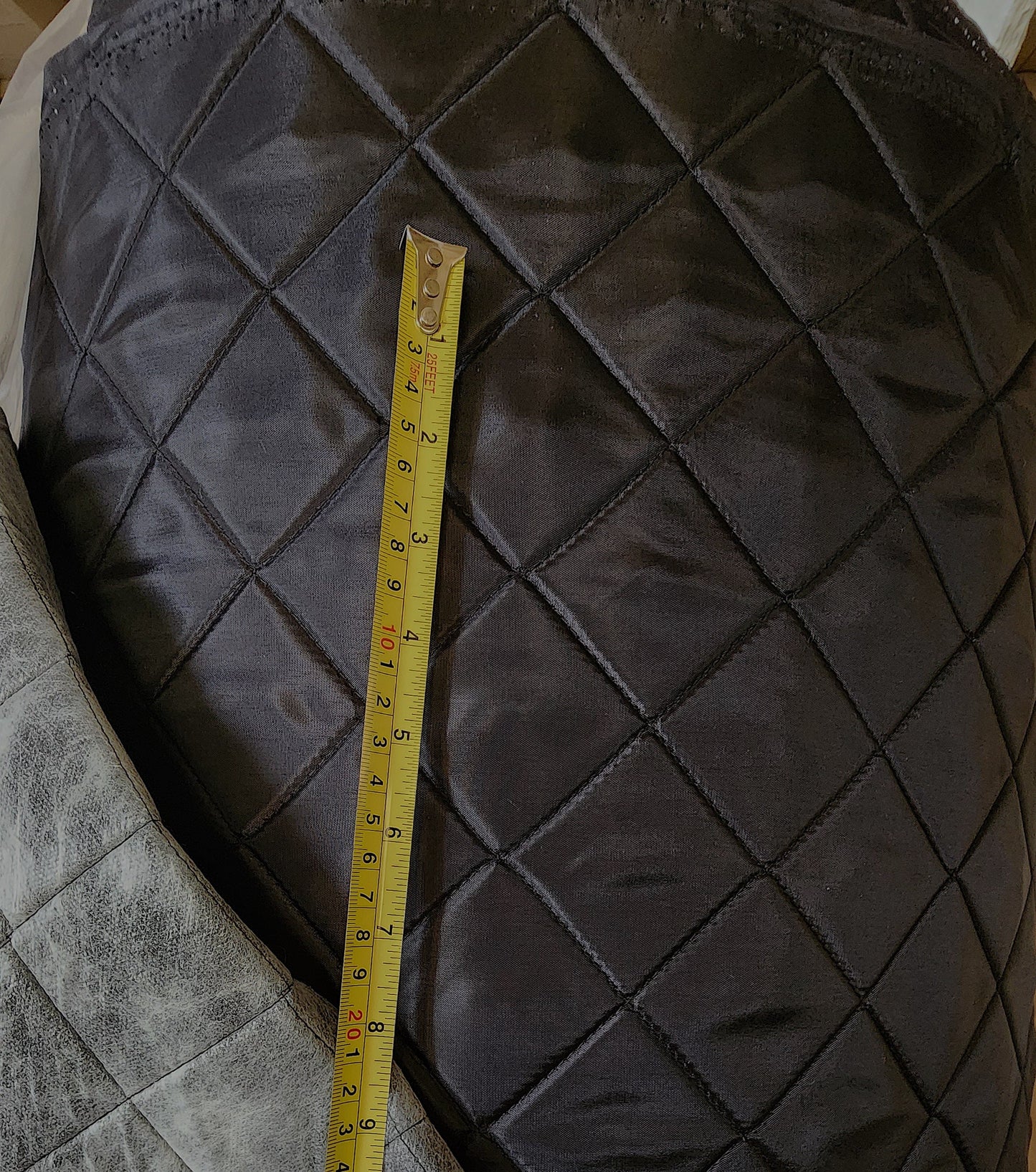 Quilted fabric, Polyester Quilted Padded Lining Fabric Black, 3",  sold by yard, 60" wide